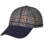 Casquette Tweed Check by Lierys bleu foncé