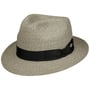 Chapeau en Paille Classic Fedora Toyo by JJ Hats gris