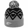 Bonnet à Pompon Ziggy by Eisbär gris-noir