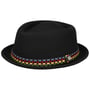 Chapeau Knit Colour Band Pork Pie by Lierys noir