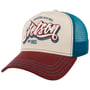 Casquette Trucker Wordmark Logo by Stetson bleu-rouge