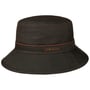 Chapeau Avasun Waxed Cotton Bucket by Stetson marron foncé
