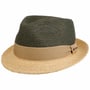 Chapeau de Raphia Twotone Toyo Trilby by Stetson olive foncé