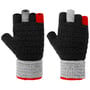 Gants Derrica Fingerless by Gebeana noir-rouge