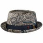 Chapeau Pork Pie San Remo by Alfonso D’Este beige-bleu