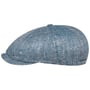 Casquette Lanfield Herringbone by Stetson bleu-bleu foncé