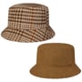 Chapeau Réversible Small Checks Bucket by Lipodo beige