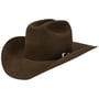 Chapeau en Laine Uni Cattleman Western by JJ Hats marron foncé