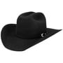 Chapeau en Laine Uni Cattleman Western by JJ Hats noir