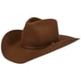 Chapeau en Laine Valrick Western by JJ Hats marron
