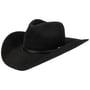 Chapeau en Laine Valrick Western by JJ Hats noir