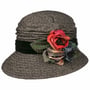 Chapeau en Tissu Meluna Flower by GREVI beige-noir