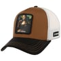 Casquette Trucker Mona Lisa by Capslab marron-noir