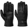 Gants en Cuir Deerskin by Pearlwood noir