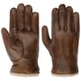 Gants en Cuir Wilson Knit Edge by Pearlwood marron