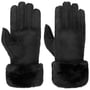 Gants en Cuir Emma by Pearlwood noir