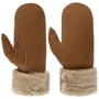 Gants en Cuir Fiona by Pearlwood marron