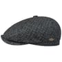 Casquette Harris Tweed Wool by JJ Hats bleu foncé