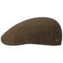 Casquette Plate Wool Mix Driver by JJ Hats marron