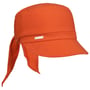 Bandana avec Visière Uni Jersey by Seeberger orange