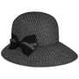 Chapeau en Paille avec Nœud Vallena by Seeberger noir-blanc