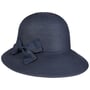 Chapeau en Paille avec Nœud Vallena by Seeberger bleu foncé