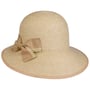Chapeau en Paille avec Nœud Vallena by Seeberger nature-marron