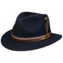Chapeau en Laine Cooperton Traveller by Stetson bleu foncé