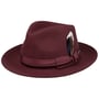 Chapeau en Laine Grayson Fedora by Stetson bordeaux
