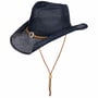 Chapeau en Paille Vescadosa Western by Lipodo bleu foncé