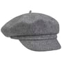 Casquette Gavroche Uni Wool by Barascon gris clair
