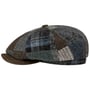 Casquette Hatteras Viscott Patchwork by Stetson marron-bleu
