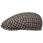 Casquette Mini Check Wool Driver by Lierys marron-bleu
