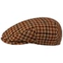Casquette Mini Check Wool Driver by Lierys beige-marron