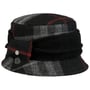 Chapeau en Laine Mevela Check by Lierys noir-blanc