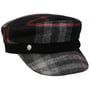 Casquette Baker Boy Mevala Check by Lierys noir