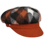 Casquette Gavroche Kilena Wool Check by Lierys noir-jaune