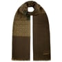Écharpe en Laine Houndstooth Paisley by Stetson beige-vert