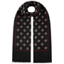 Écharpe en Laine Ellingham Flowers by Stetson noir-rouge
