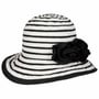 Chapeau en Coton Deronda Twotone by McBURN noir-blanc crème