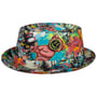 Chapeau en Lin Fantasy Print Pork Pie by Lierys multicolore