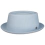 Chapeau en Lin Uni Pork Pie by Lierys bleu clair