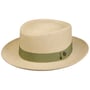 Chapeau Panama Medium Brim Pork Pie by Lierys nature-vert