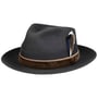 Chapeau en Laine Pinehurst Fedora by Stetson gris foncé