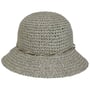 Chapeau en Paille Uni Crochet by Loevenich vert clair