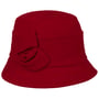 Chapeau Cloche en Velours Milleraies by Seeberger rouge