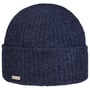 Bonnet en Tricot Merino Cashmere by Seeberger bleu foncé