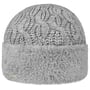 Bonnet en Tricot Faux Fur Cuff by Seeberger gris