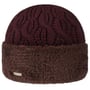 Bonnet en Tricot Faux Fur Cuff by Seeberger bordeaux
