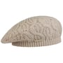 Béret en Tricot Uni by Seeberger beige clair